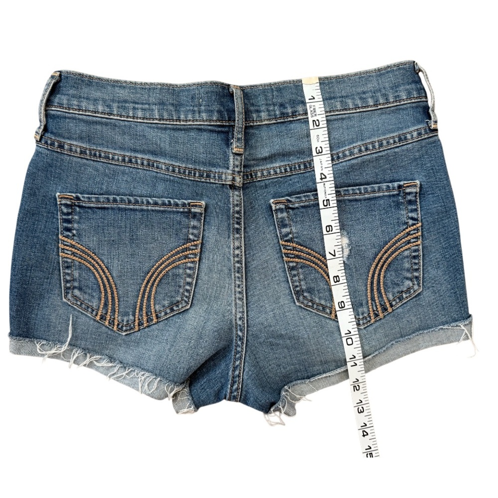 Hollister Short-Short High Rise Light Wash Shorts Size 5/27 - Picture 9 of 9